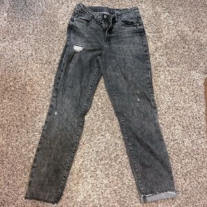 Old Navy OG straight jeans. Black/gray. Size 6 Tall